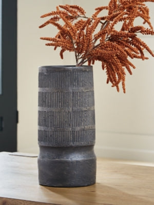 Ashley Furniture Beninworth Vase featuring a sleek, modern design with a smooth finish and elegant shape.