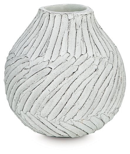 Ashley Furniture Shelvie Vase, decorative ceramic vase with a smooth finish, displayed on a neutral background.