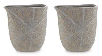 Set of two Ashley Ardenley vases, decorative glass vases with elegant design, perfect for home decor.