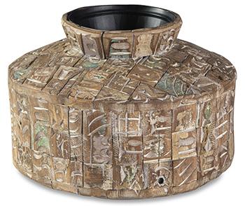 Ashley Furniture Meltland Vase, modern ceramic vase with textured design, ideal for decorative home accents.