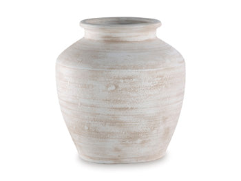 Ashley Furniture Meadie Vase, a stylish decorative vase with a modern design, shown in a clean, neutral setting.