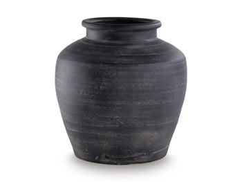 Ashley Furniture Meadie vase with a sleek, modern design in a neutral finish, perfect for home decor accents