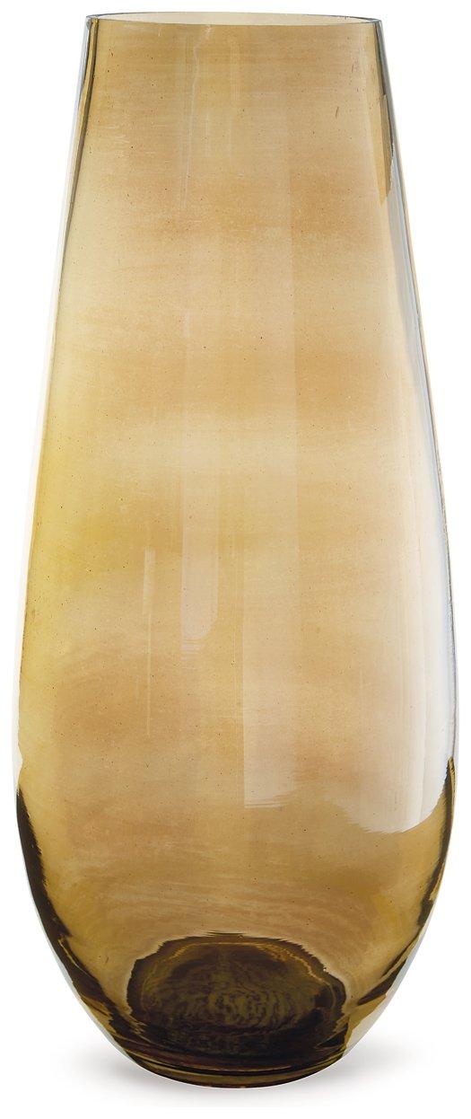 Rhettman vase by Ashley Furniture featuring a sleek, modern design with a smooth ceramic finish and neutral color.