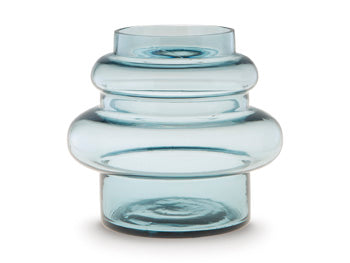Ashley Furniture Vallmen Vase, decorative ceramic vase with a sleek design, shown in a close-up image.