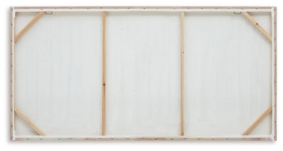 Ashley Furniture Calbert Wall Art featuring a modern, abstract design suitable for contemporary home decor.