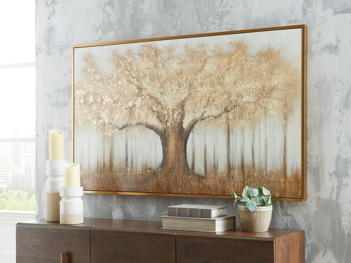 Ashley Furniture Dalewick wall art featuring a stylish and modern design, perfect for enhancing home décor.