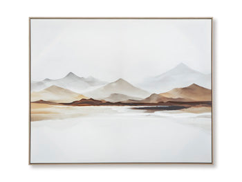 Ashley Furniture Karalen wall art featuring a modern, abstract design with vibrant colors for stylish home decor.