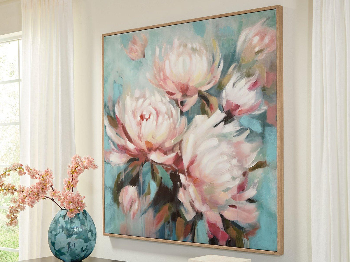 Ashley Furniture Parryville wall art featuring a contemporary design, ideal for enhancing home decor with stylish wall accents.