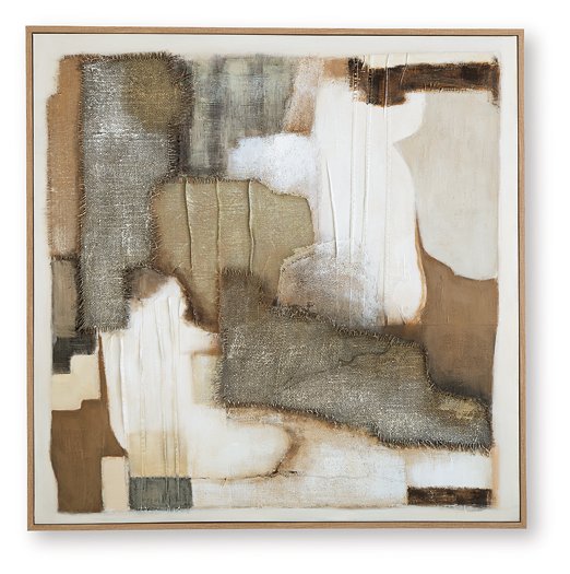 Ashley Furniture Wylander wall art featuring a modern, abstract design suitable for contemporary home decor.