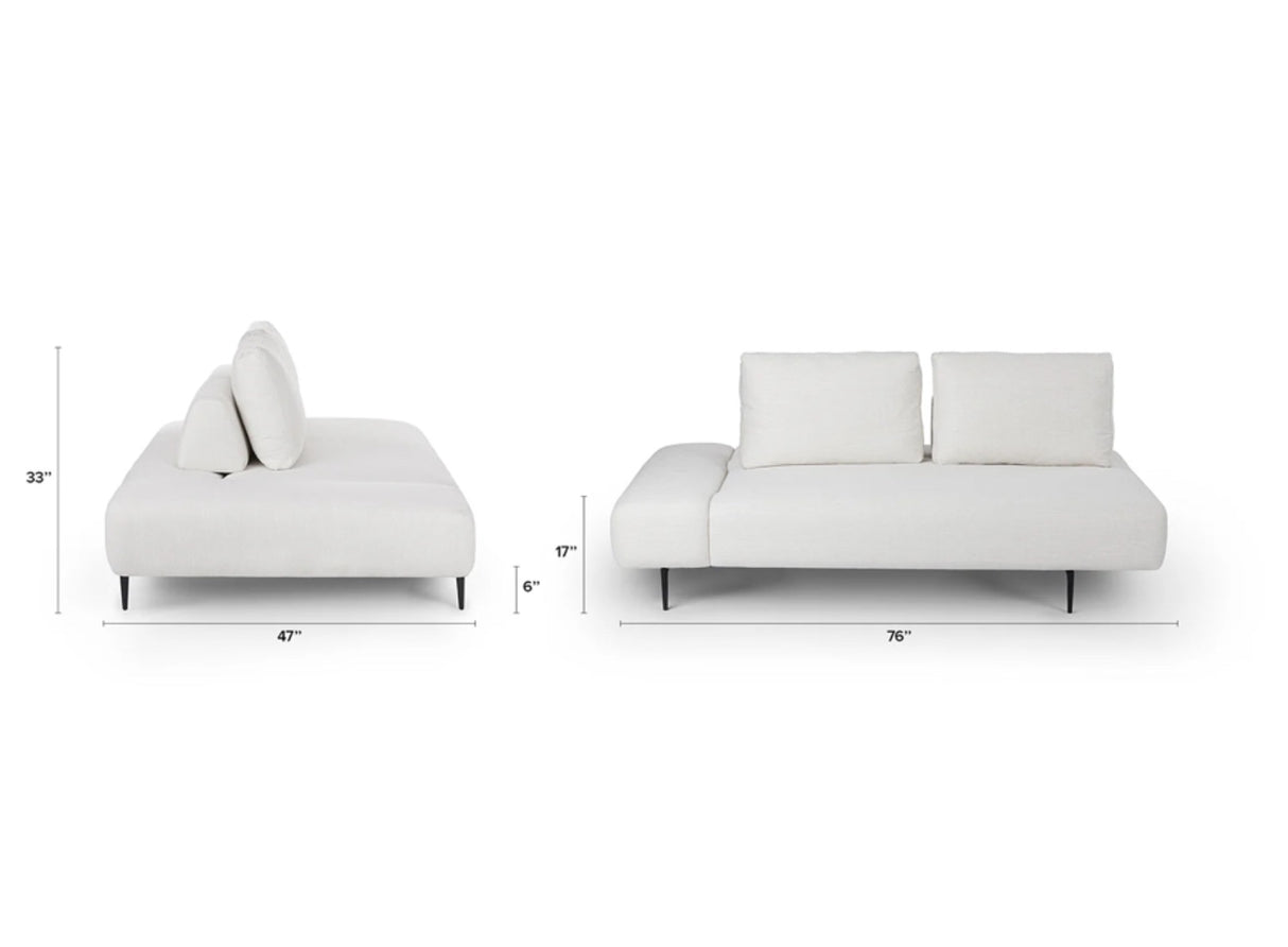 ARTICLE - Divan Daybed (Quartz White Fabric)