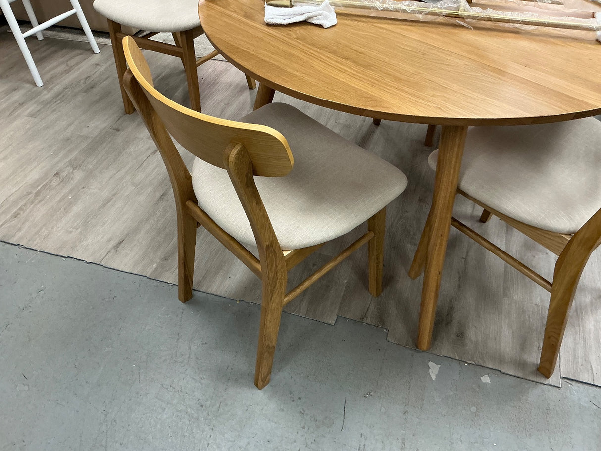 ARTICLE - Ecole Dining Chairs (Oak and Welsh Taupe)
