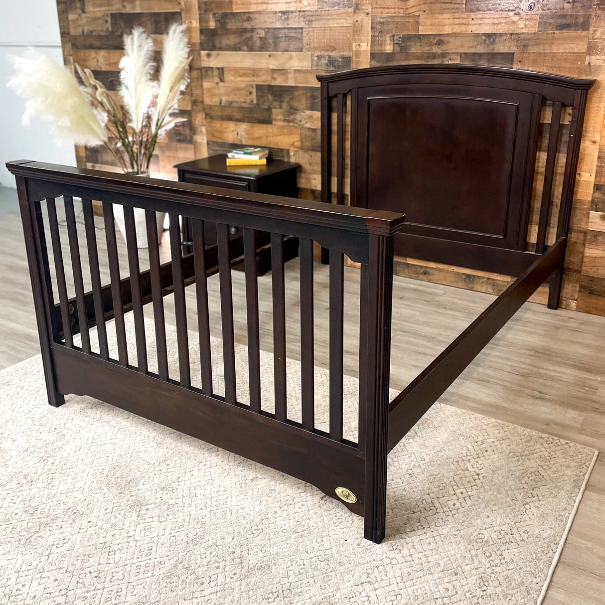 Solid Wood Convertible Bed Frame - (Full)