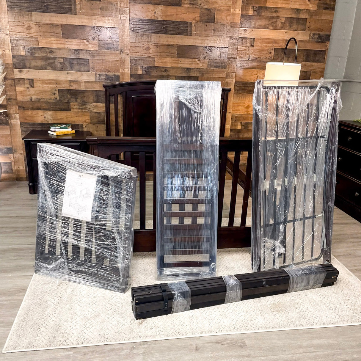 Solid Wood Convertible Bed Frame - (Full)