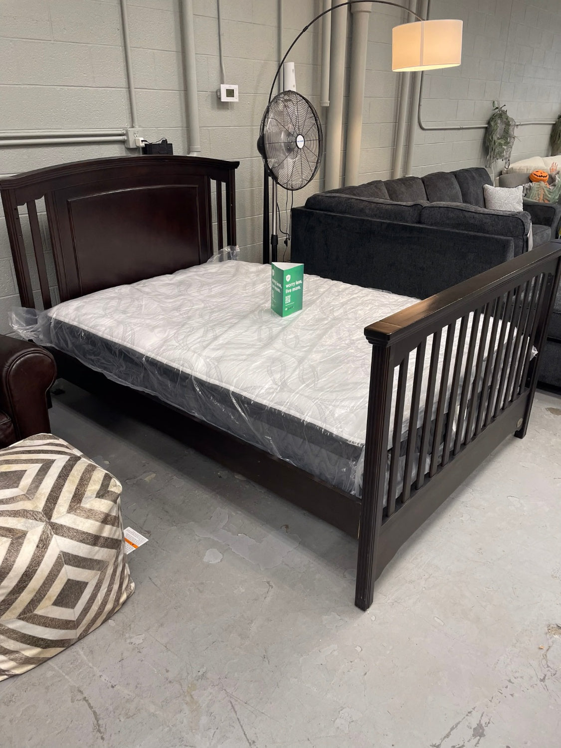 Solid Wood Convertible Bed Frame - (Full)