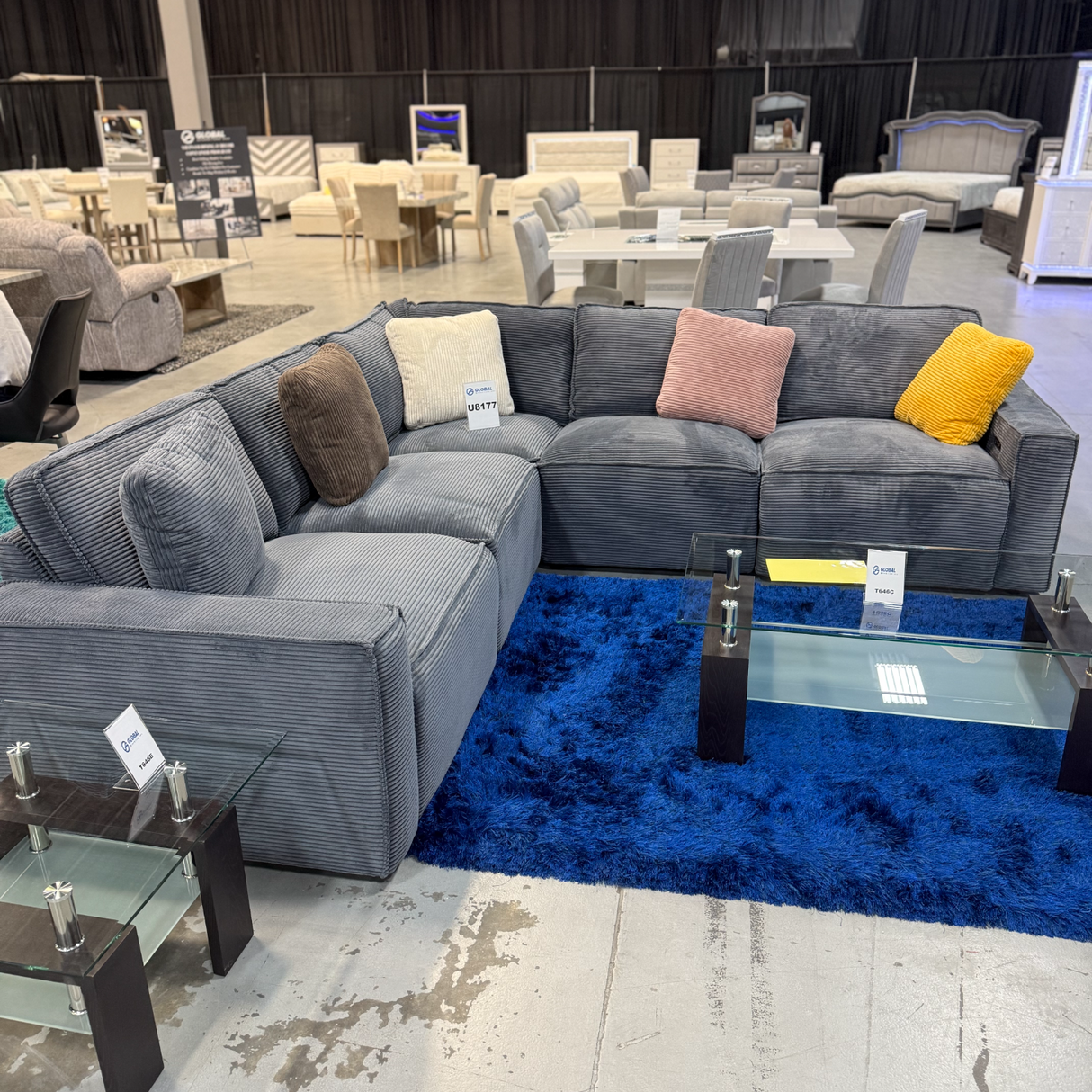 Modular 5pc Sectional w/Power Recliners