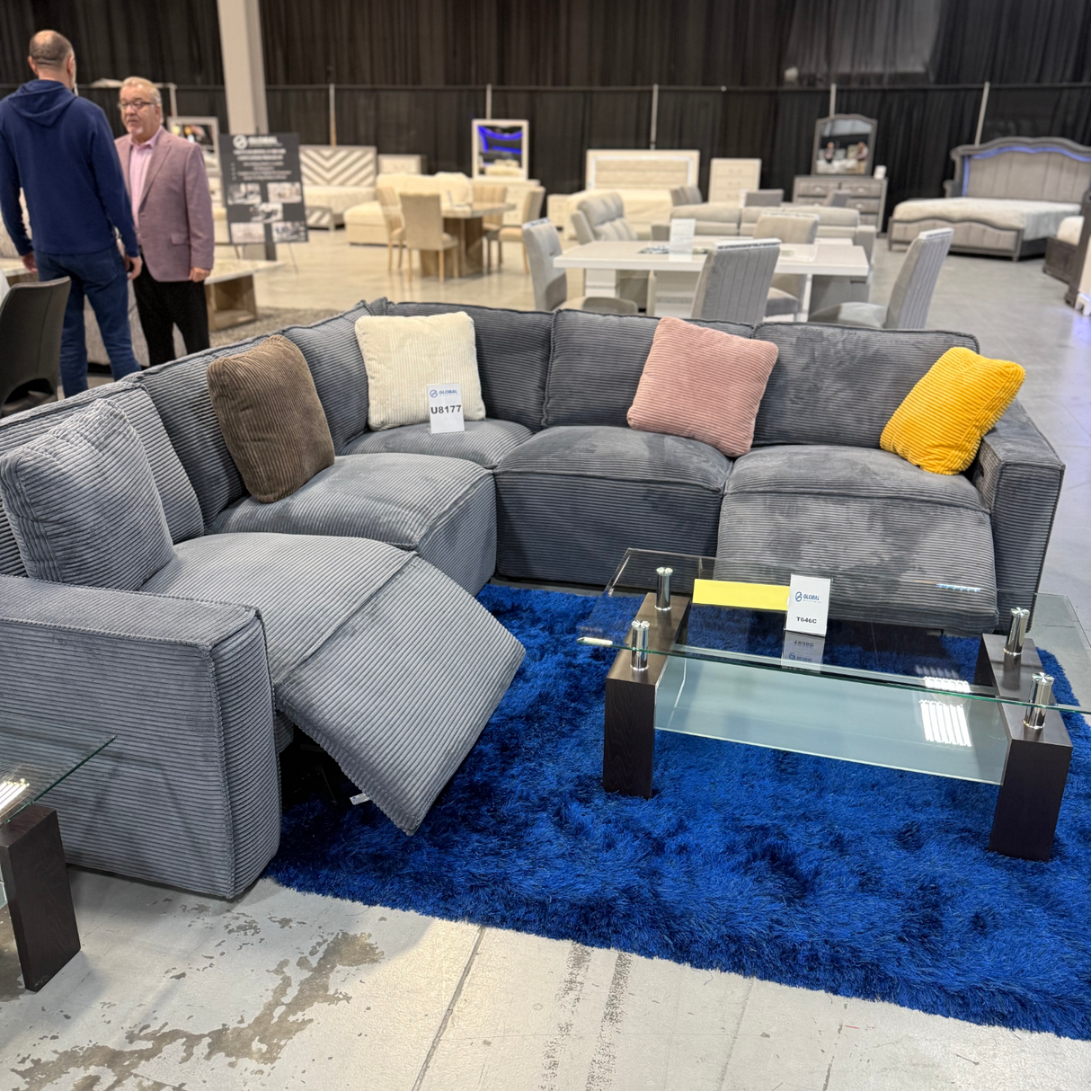 Modular 5pc Sectional w/Power Recliners