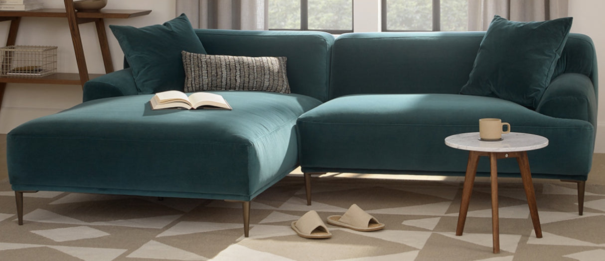 ARTICLE - Abisko Sectional w/ Chaise (Pacific Blue)