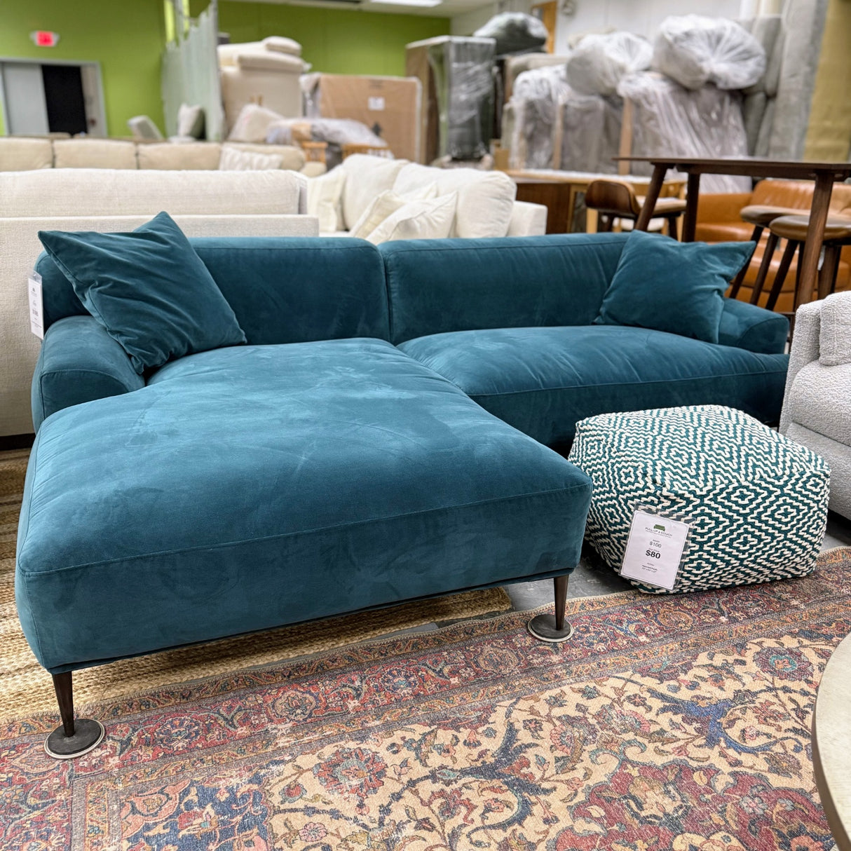 ARTICLE - Abisko Sectional w/ Chaise (Pacific Blue)