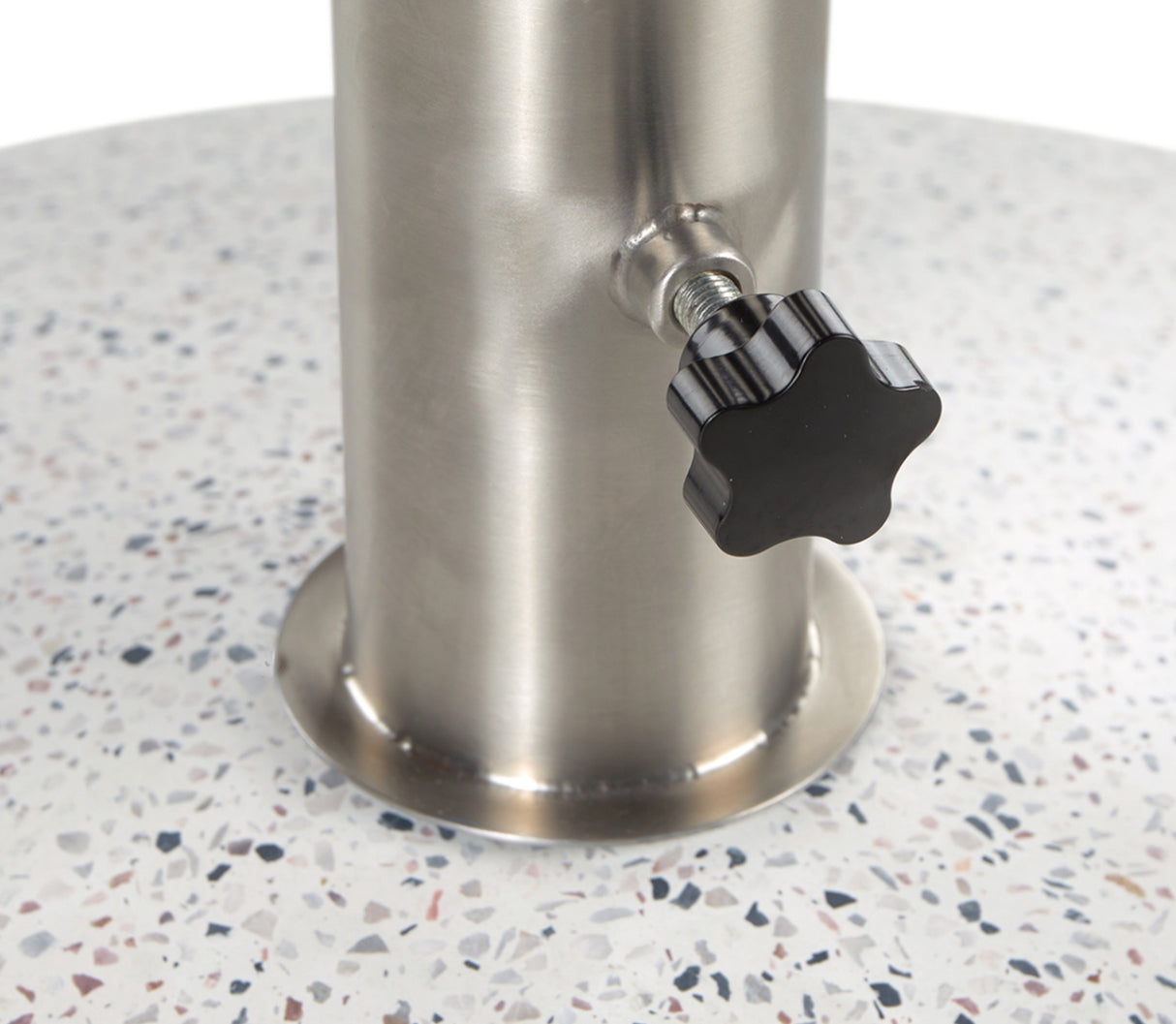 20" Round Umbrella Base (White Terrazzo) - Pull Up A Couch