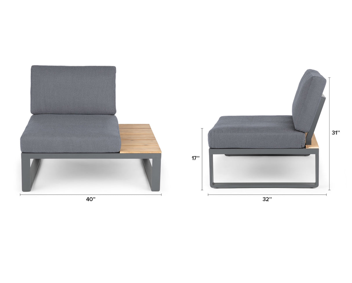 ARTICLE - Kezia 40" Outdoor Chair (Whale Gray)