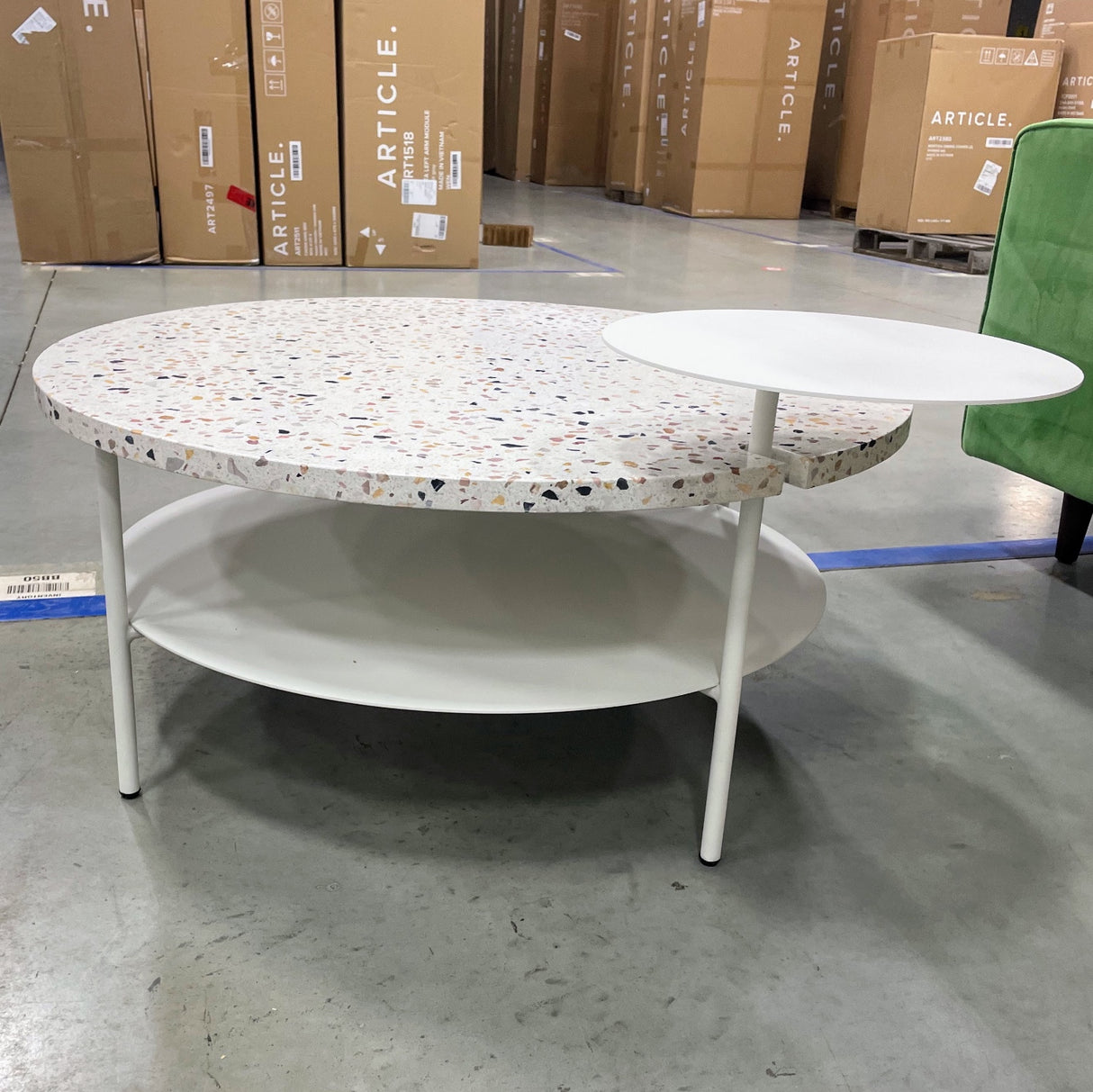 ARTICLE - Bek Terazzo Concrete / Steel Outdoor Coffee Table