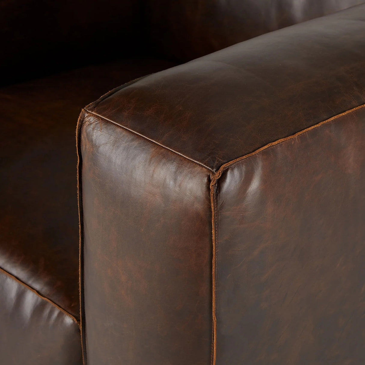 ARTICLE - Cigar 44" Rawhide Brown Swivel Chair (NEW)