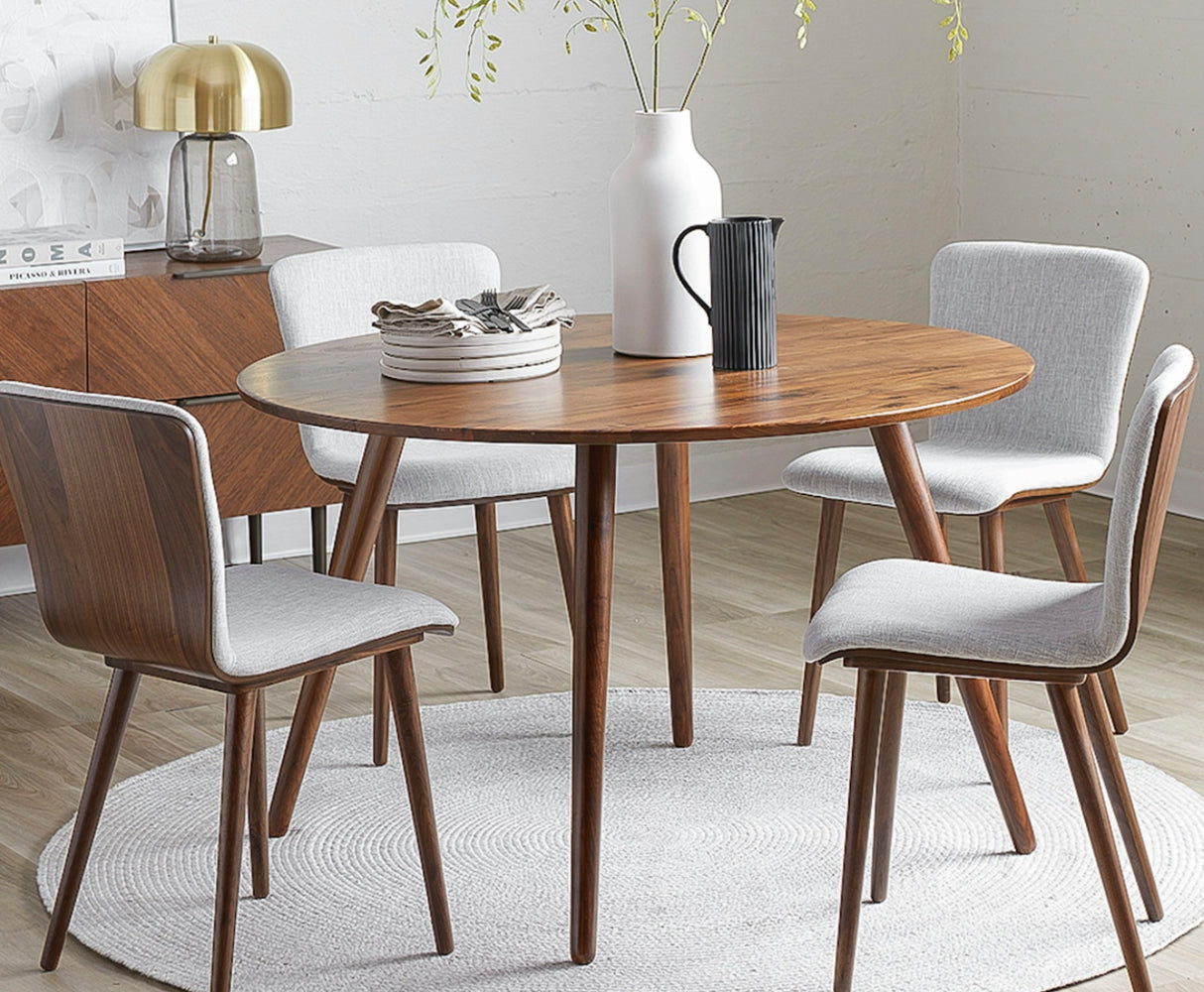 ARTICLE - Seno Round Dining Table for 4 (Walnut)