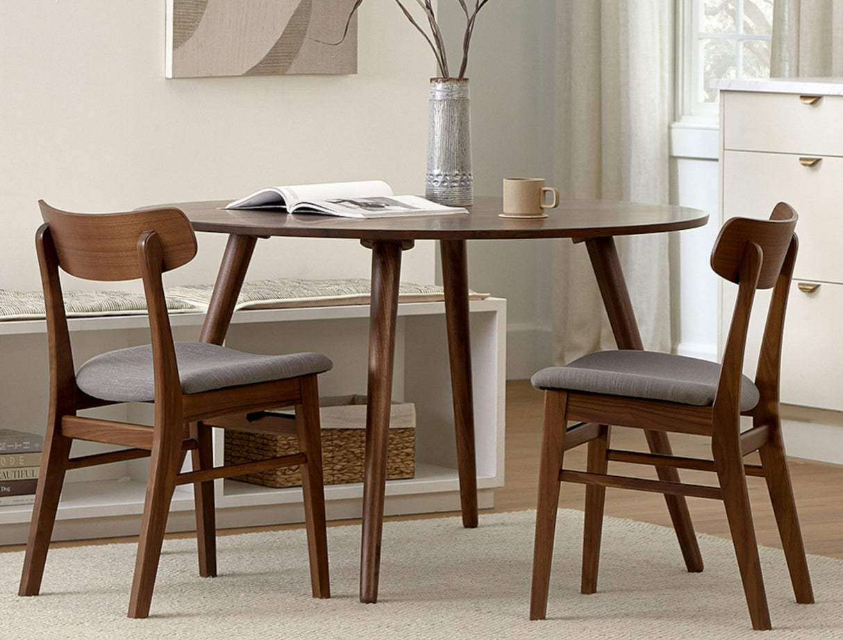 ARTICLE - Seno Round Dining Table for 4 (Walnut)