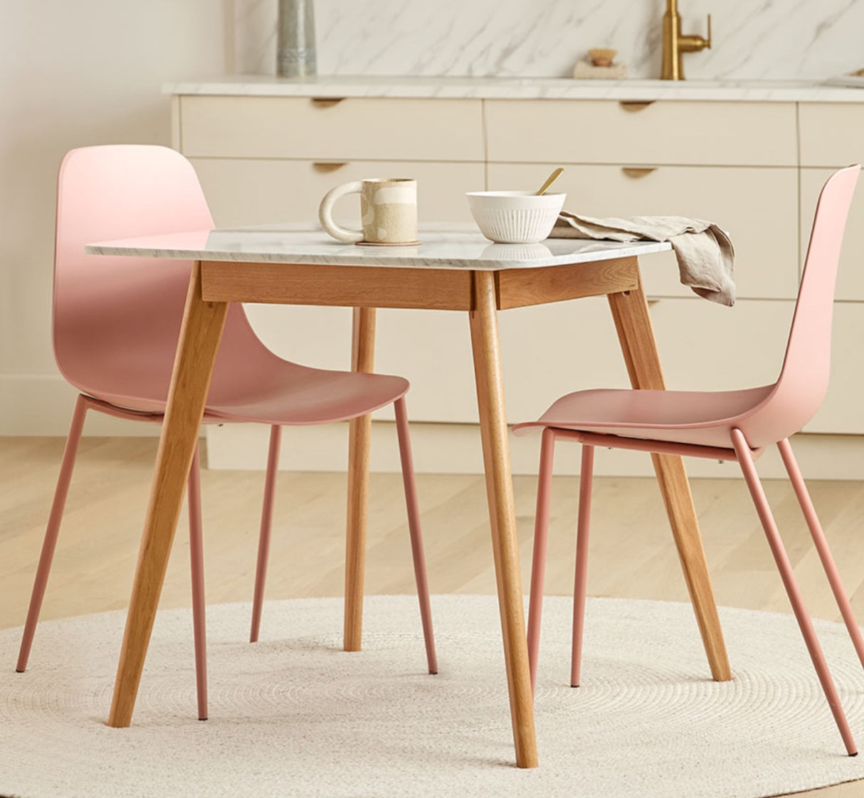 ARTICLE - Vena Cafe Table (Marble & Oak)