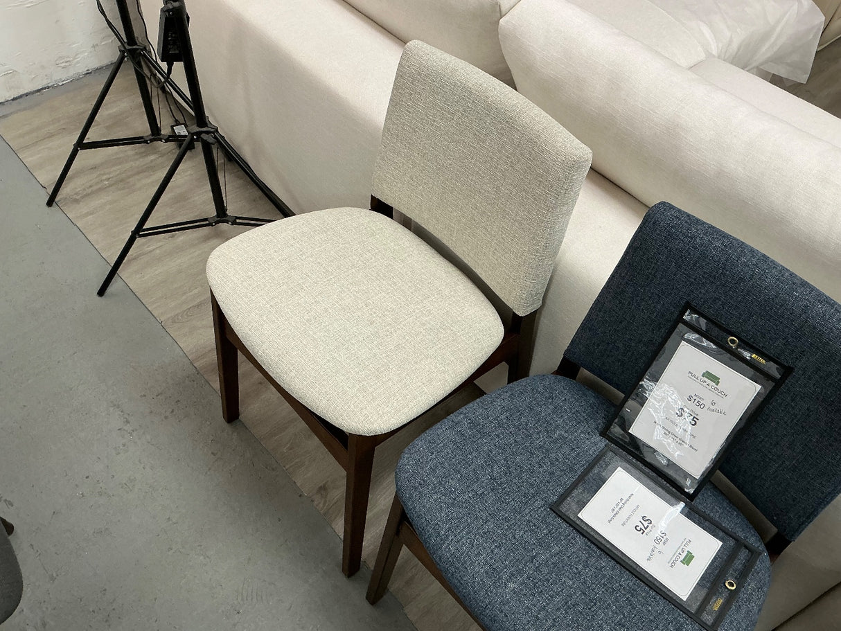 ARTICLE - Nosh Dining Chairs (Walnut and Chalk Gray)