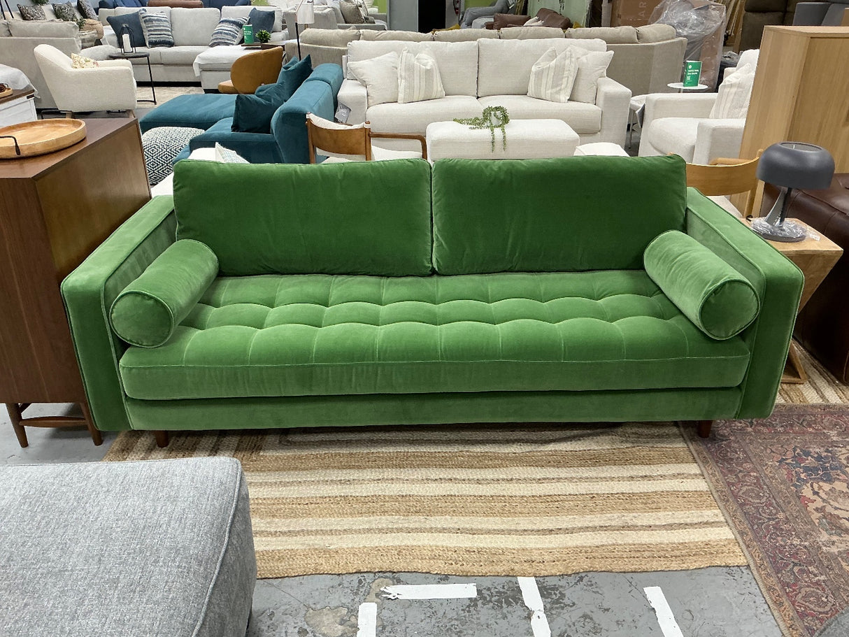 ARTICLE - Sven 88" Sofa (Grass Green Velvet)
