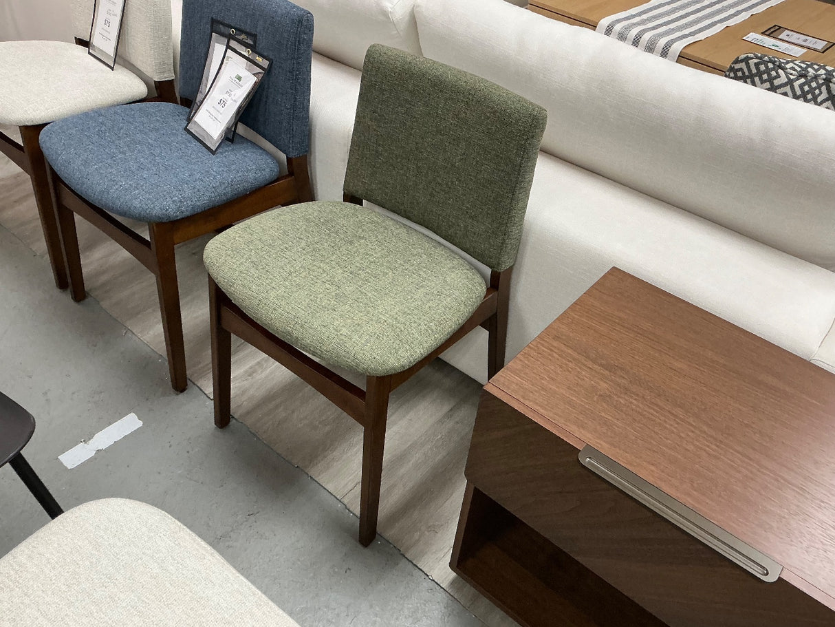 ARTICLE - Nosh Dining Chairs (Walnut and Hemlock Green)