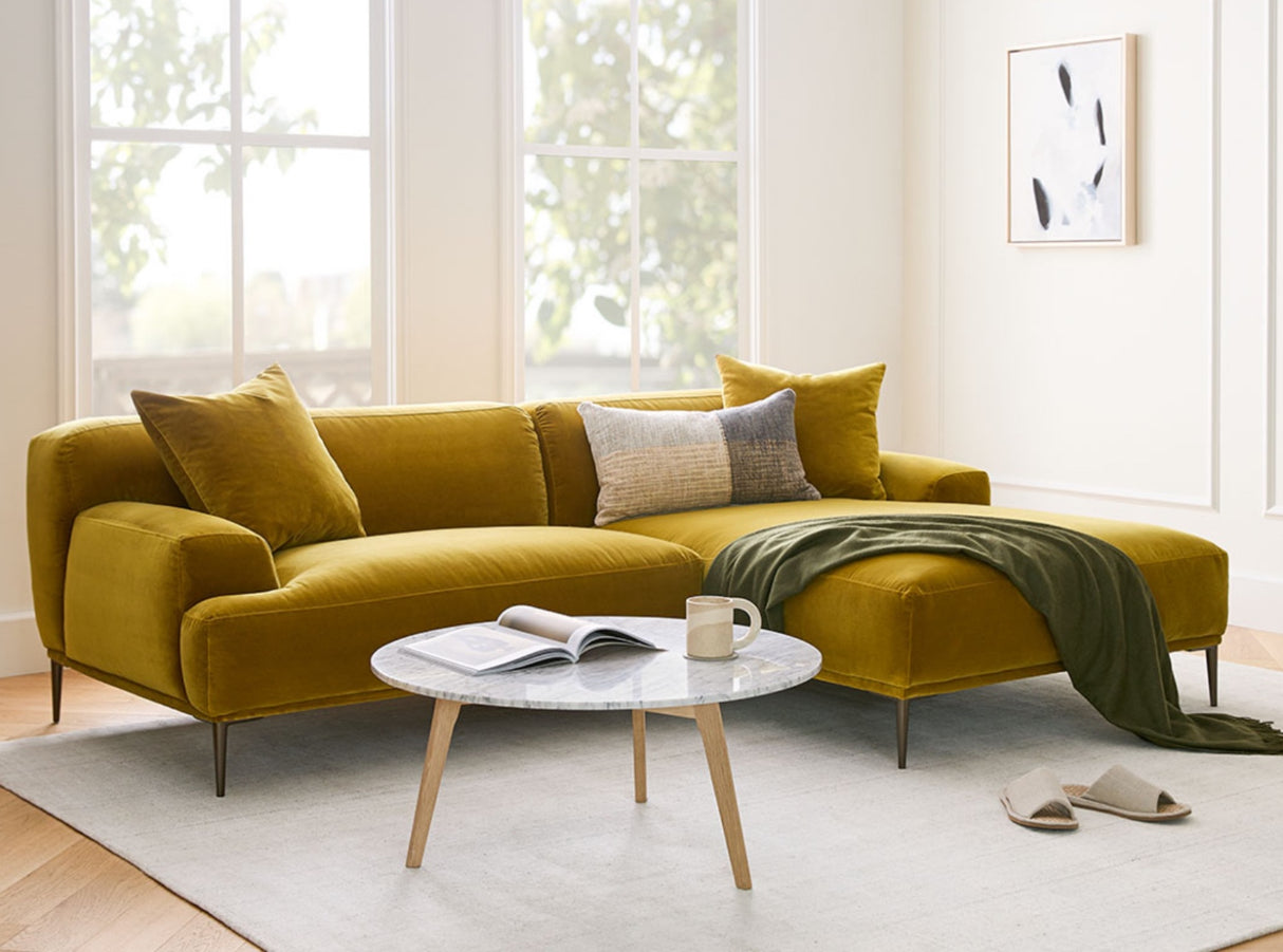ARTICLE - Abisko Sectional w/ Chaise (Velvet)