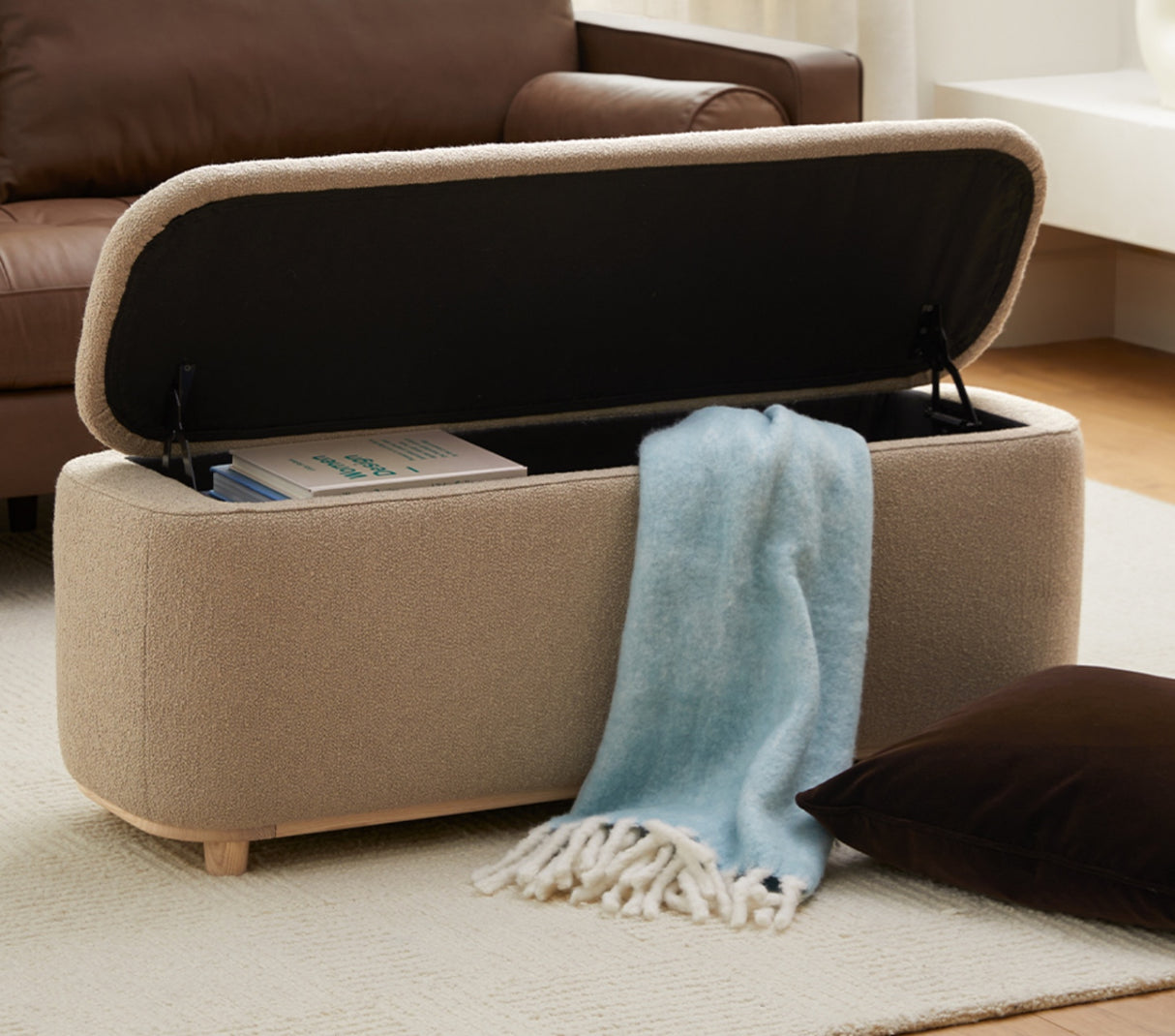 ARTICLE - Maribo Storage Ottoman (Bouclé)