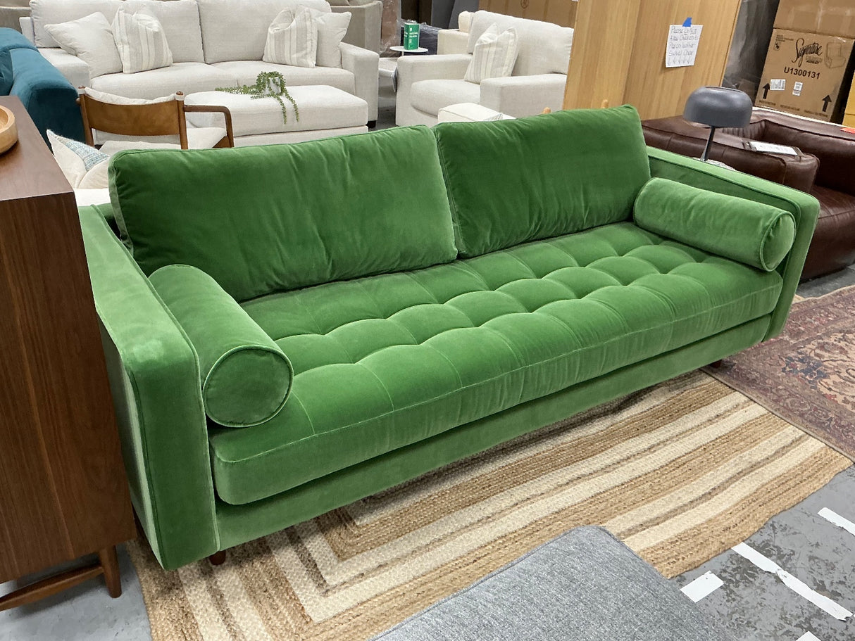 ARTICLE - Sven 88" Sofa (Grass Green Velvet)