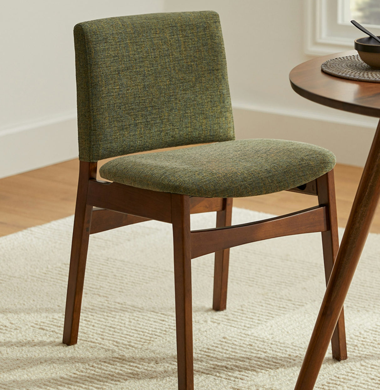 ARTICLE - Nosh Dining Chairs (Walnut and Hemlock Green)