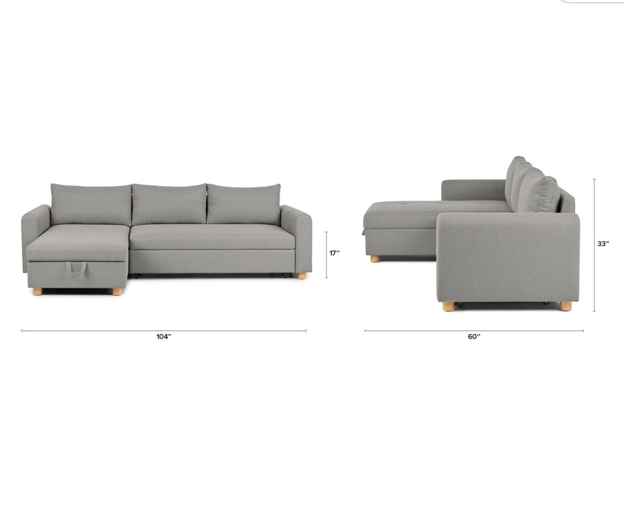 ARTICLE - Nordby Reversible Sectional (Sleeper)