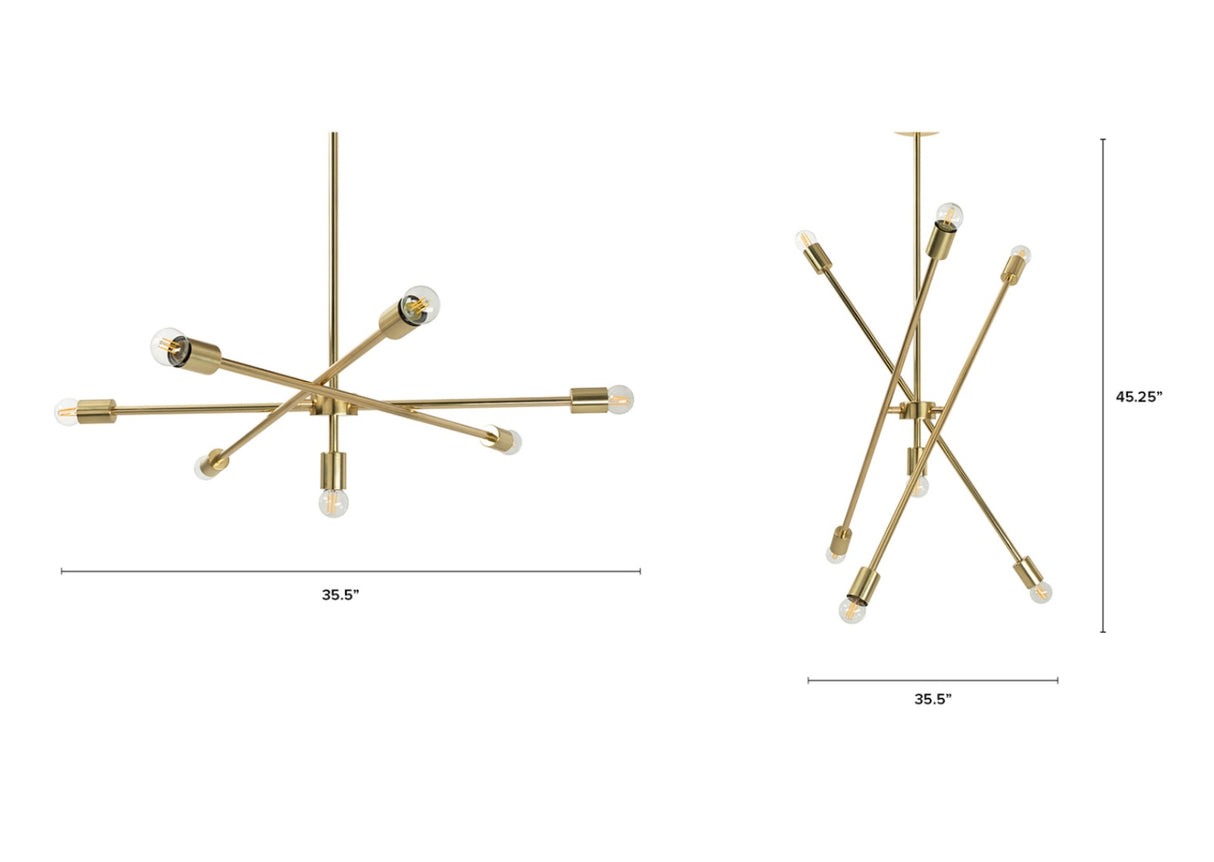 ARTICLE - Cadza Chandelier Lamp (Brass)