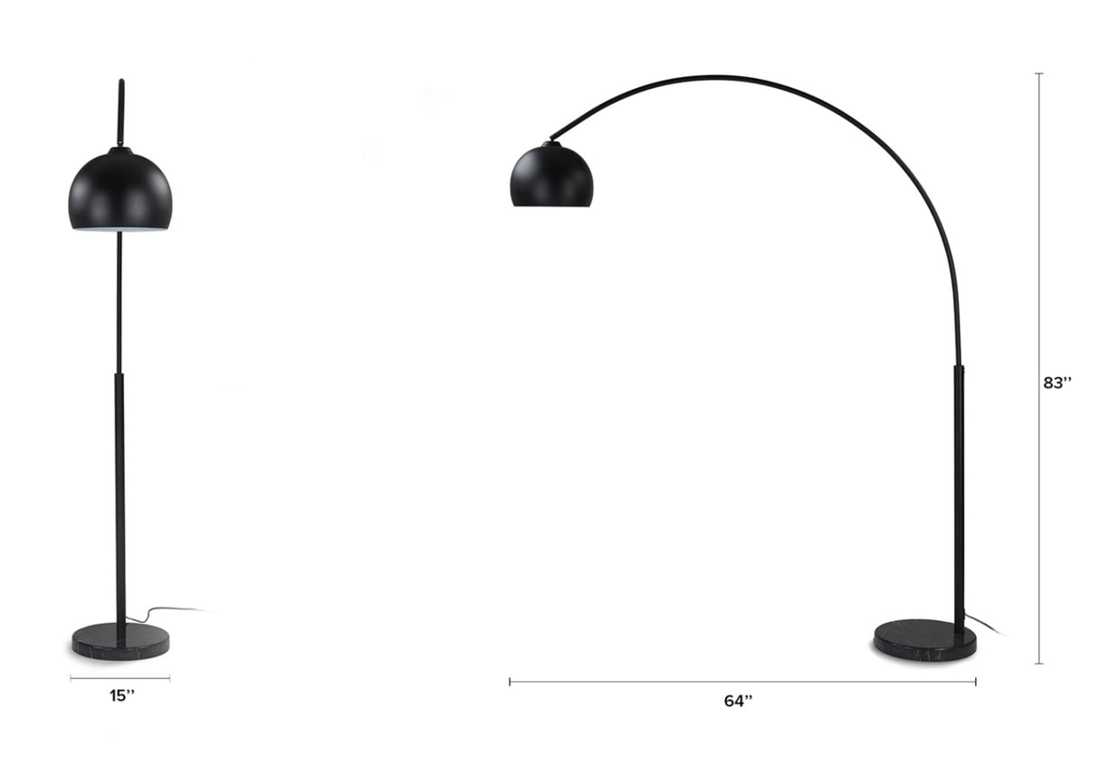 ARTICLE - Crescent Floor Lamp (Black)