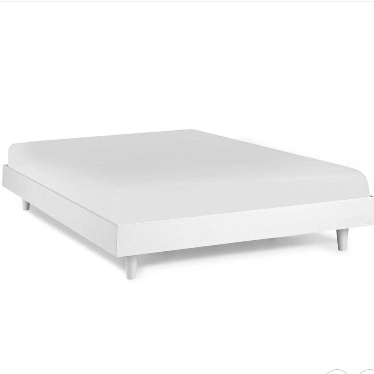 ARTICLE - Basi FULL Bed Frame (White) - Mattress Available
