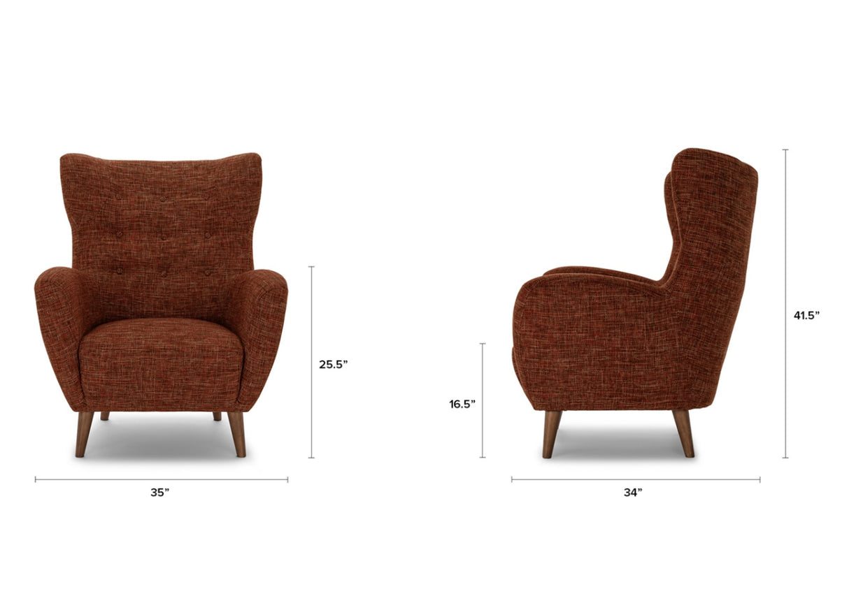 ARTICLE - Mod Armchair (Orange Spice)