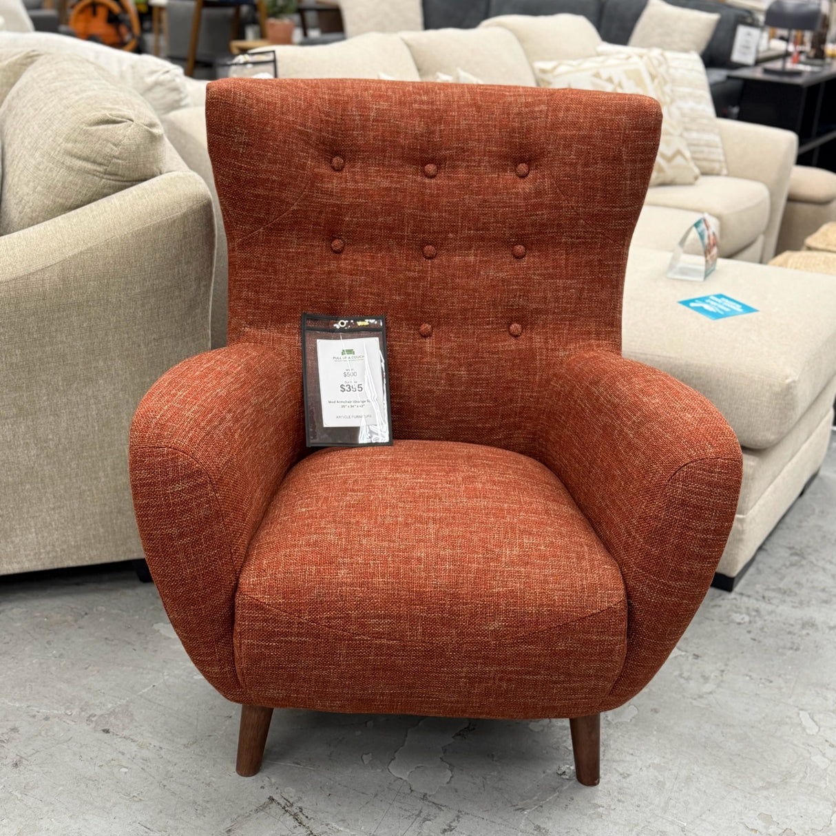 ARTICLE - Mod Armchair (Orange Spice)