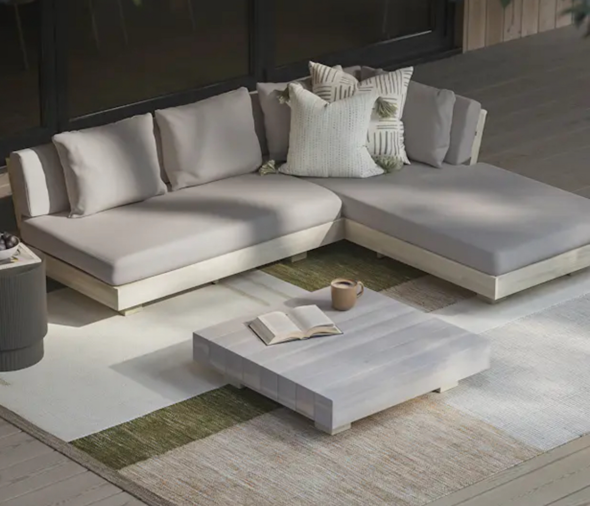 ARTICLE - Lubek Outdoor Sectional - Beach Sand