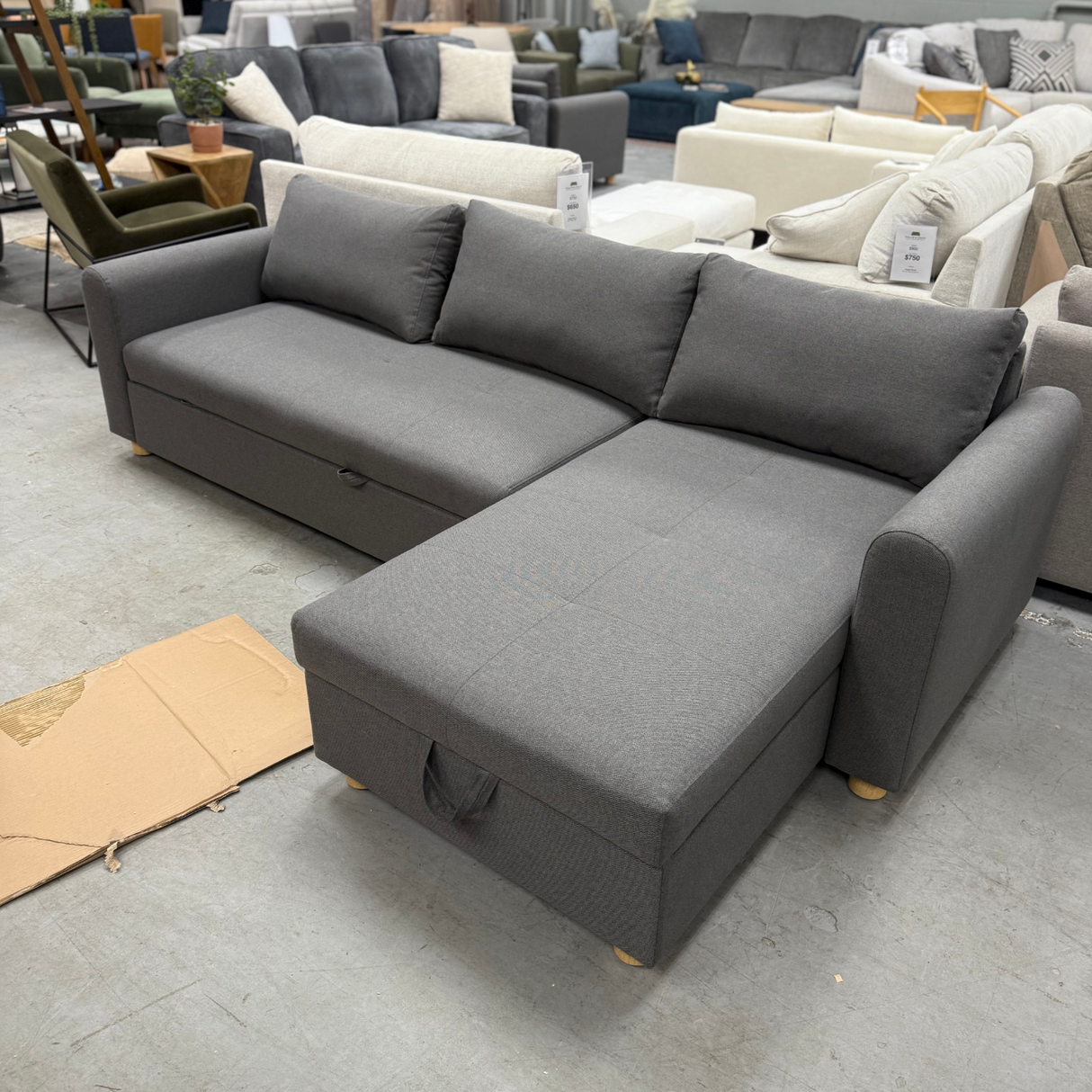 ARTICLE - Nordby Sleeper w/Reversible Storage Chaise