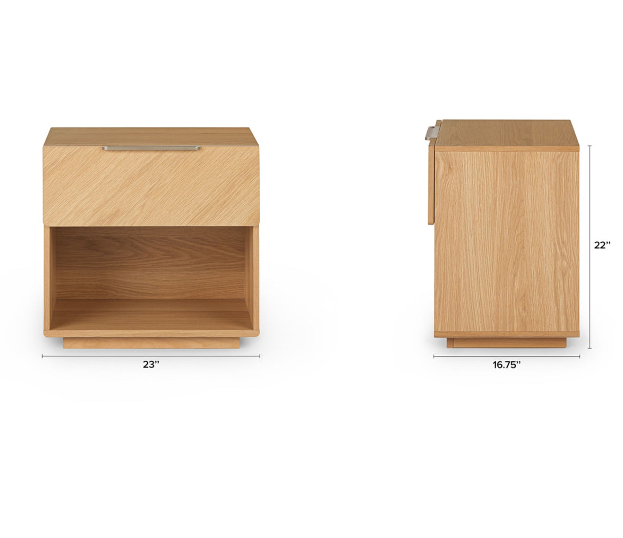 ARTICLE - Nera 1-Drawer Nightstand (Oak)