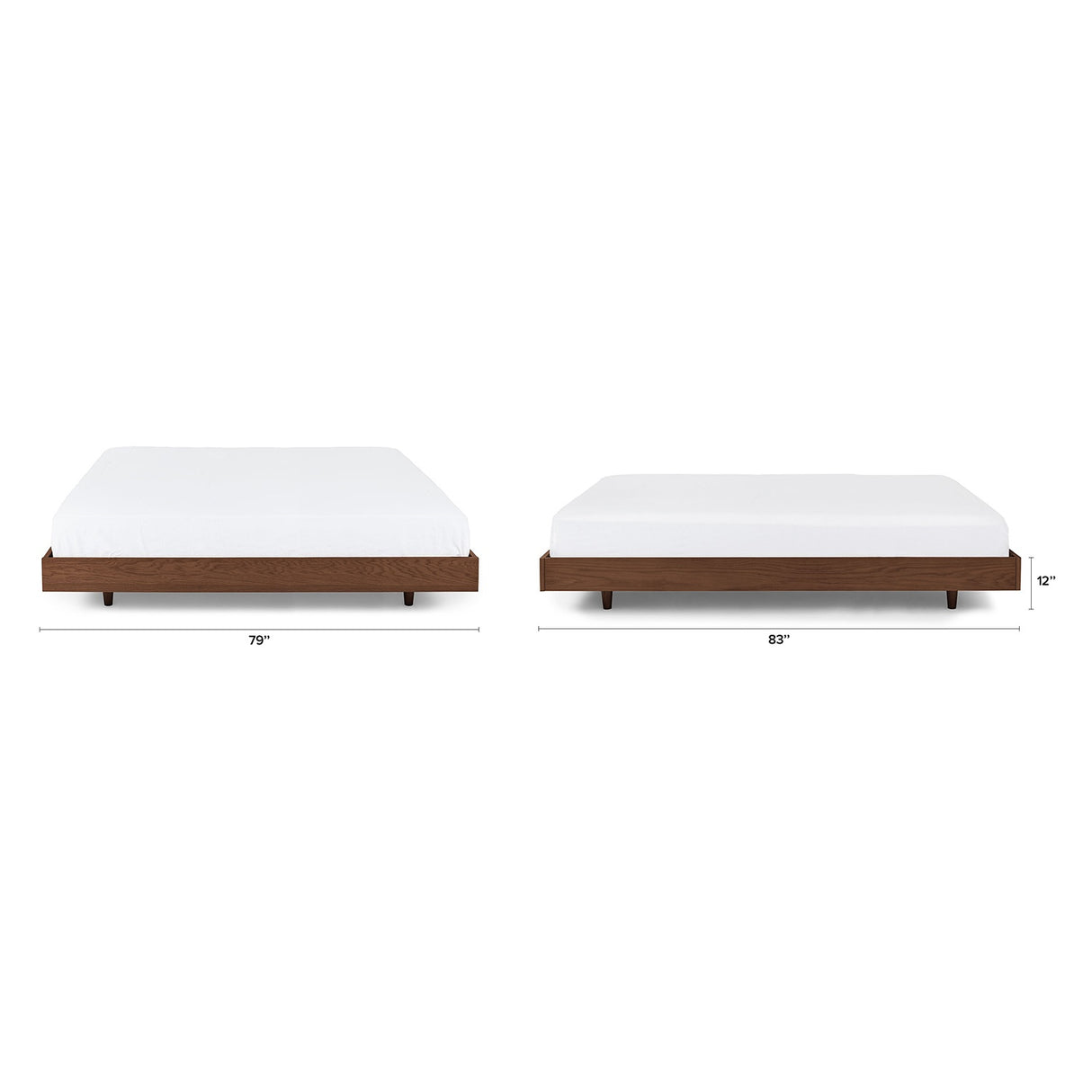 ARTICLE - BASI KING BED FRAME (Walnut)