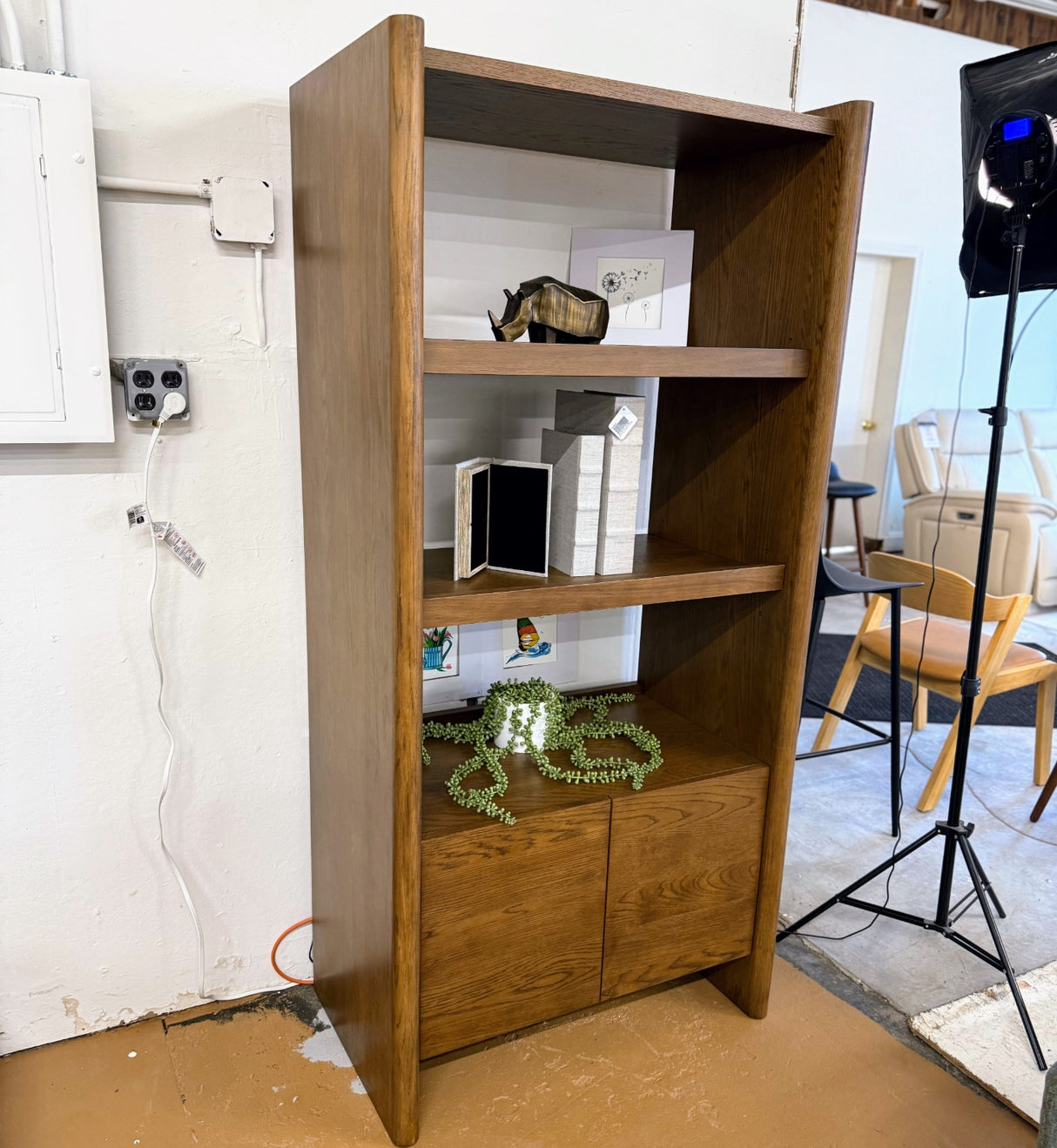 ARTICLE - Torme 34" Bookcase with Storage, Tall