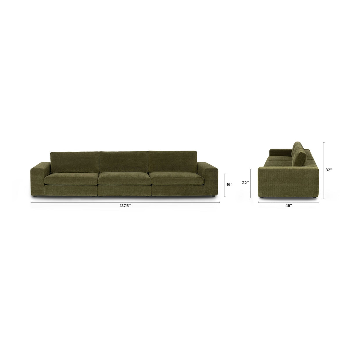 ARTICLE -Beta 3pc (140" Modular Sectional)