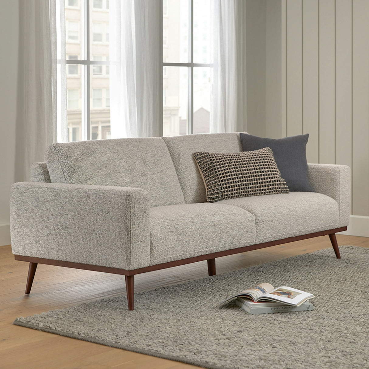 ARTICLE - Rhett 84" Sofa (Pepper Ivory)