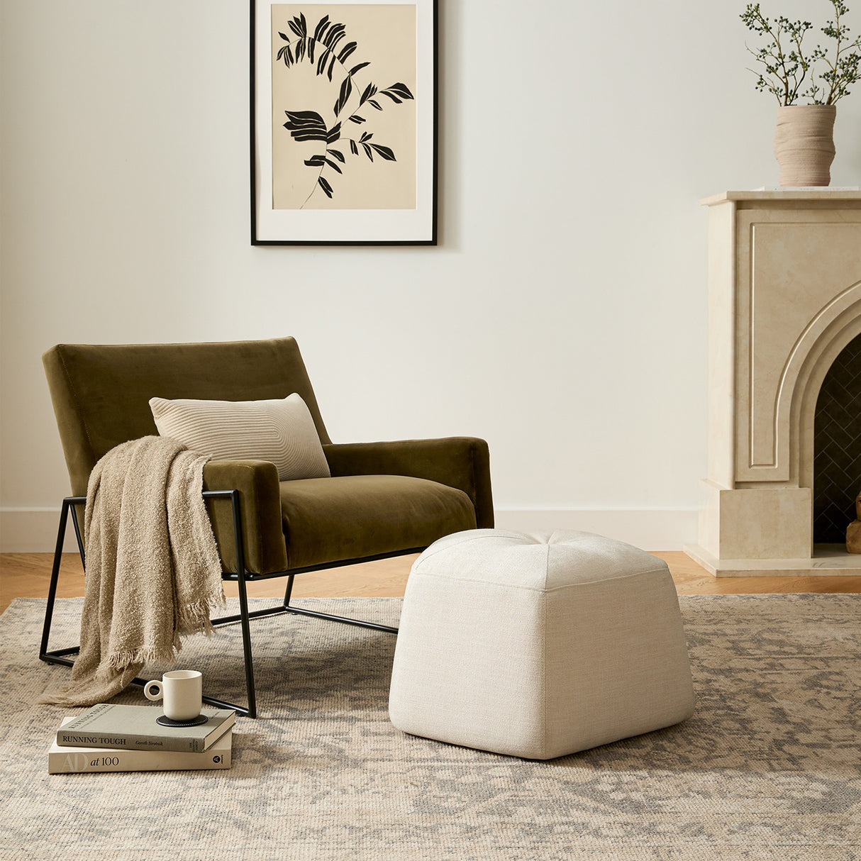 ARTICLE - Regis 33" Velvet Lounge Chair